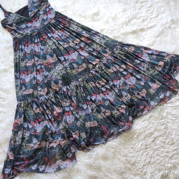 Blackmilk Take My Monet Tier Sheer Floral Midaxi Dress Size XS - Picture 9 of 15